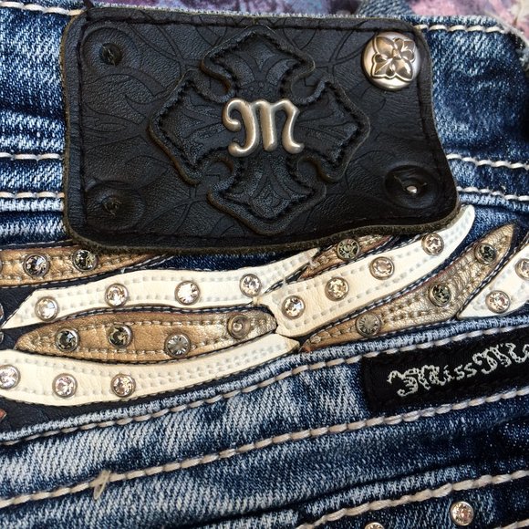 Miss Me Womens Skinny Jeans Sz 26 X 27 Light Distressed Low Rise JP5011S7 - Picture 8 of 13